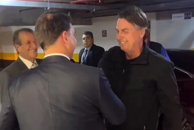 Bolsonaro-chega-à-sede-do-PL-em-Brasília